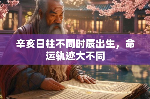 辛亥日柱不同时辰出生，命运轨迹大不同