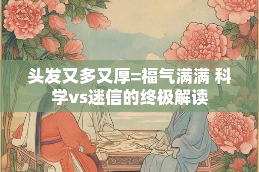 头发又多又厚=福气满满 科学vs迷信的终极解读