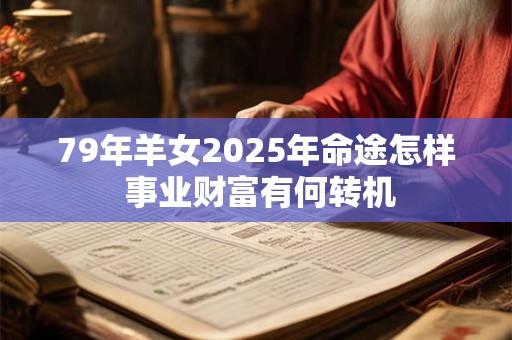 79年羊女2025年命途怎样 事业财富有何转机