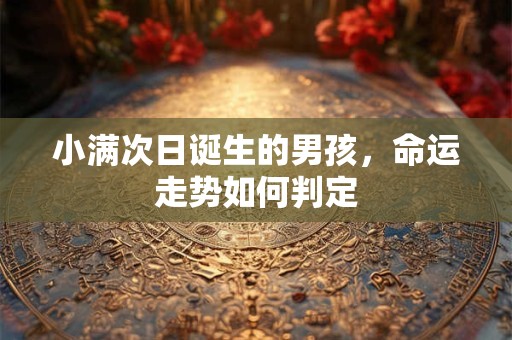 小满次日诞生的男孩，命运走势如何判定