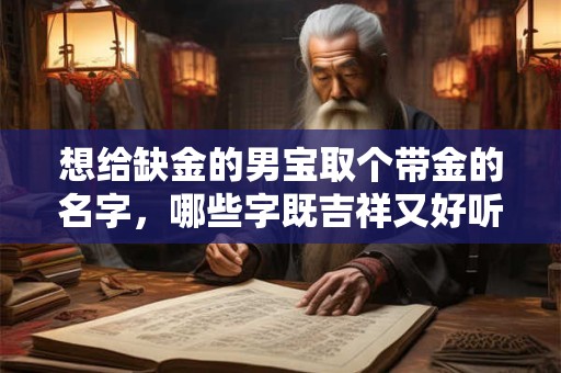 想给缺金的男宝取个带金的名字，哪些字既吉祥又好听