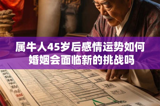属牛人45岁后感情运势如何 婚姻会面临新的挑战吗