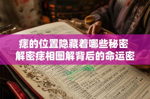 痣的位置隐藏着哪些秘密 解密痣相图解背后的命运密码