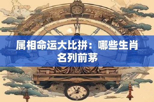 属相命运大比拼：哪些生肖名列前茅