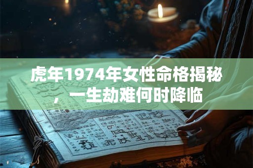 虎年1974年女性命格揭秘，一生劫难何时降临