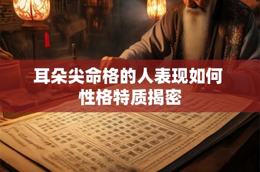 耳朵尖命格的人表现如何 性格特质揭密