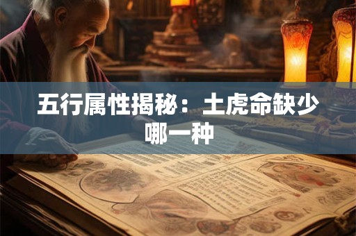 五行属性揭秘：土虎命缺少哪一种