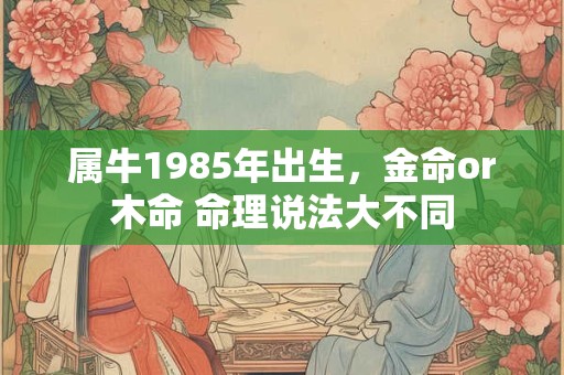 属牛1985年出生，金命or木命 命理说法大不同
