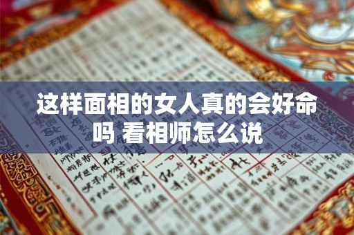 这样面相的女人真的会好命吗 看相师怎么说