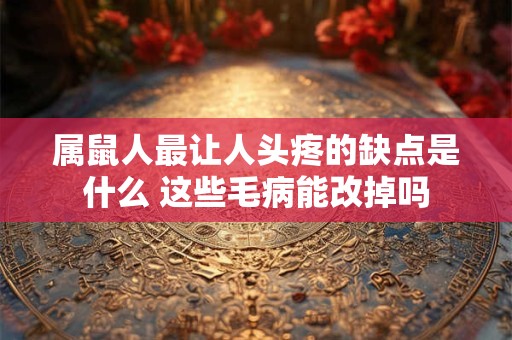 属鼠人最让人头疼的缺点是什么 这些毛病能改掉吗