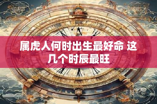 属虎人何时出生最好命 这几个时辰最旺