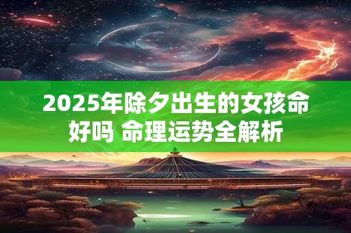 2025年除夕出生的女孩命好吗 命理运势全解析