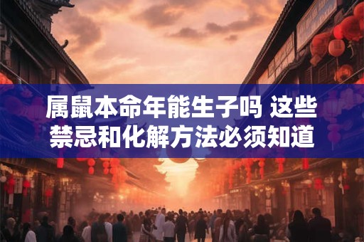 属鼠本命年能生子吗 这些禁忌和化解方法必须知道