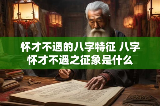 怀才不遇的八字特征 八字怀才不遇之征象是什么