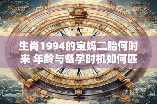 生肖1994的宝妈二胎何时来 年龄与备孕时机如何匹配