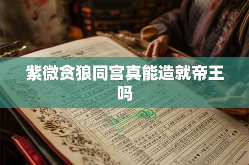 紫微贪狼同宫真能造就帝王吗