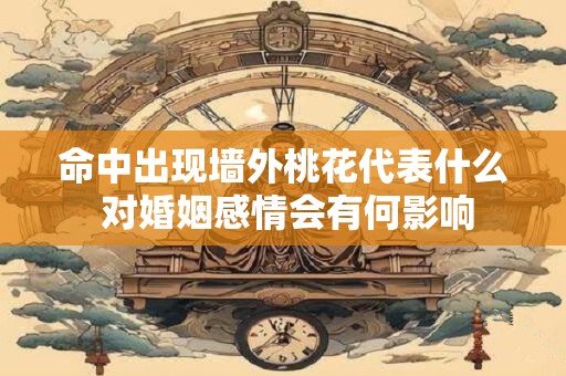 命中出现墙外桃花代表什么 对婚姻感情会有何影响