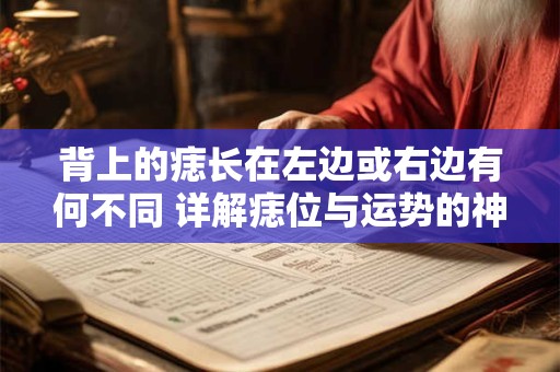 背上的痣长在左边或右边有何不同 详解痣位与运势的神秘关联