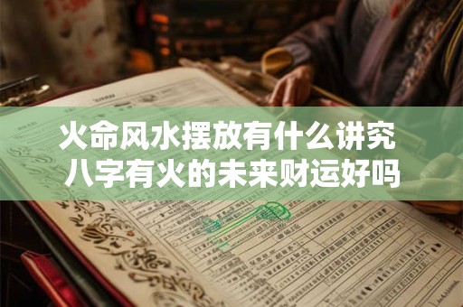 火命风水摆放有什么讲究 八字有火的未来财运好吗