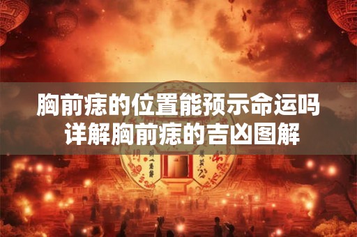胸前痣的位置能预示命运吗 详解胸前痣的吉凶图解