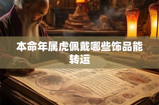 本命年属虎佩戴哪些饰品能转运