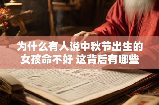 为什么有人说中秋节出生的女孩命不好 这背后有哪些传说