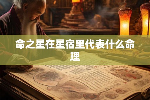 命之星在星宿里代表什么命理