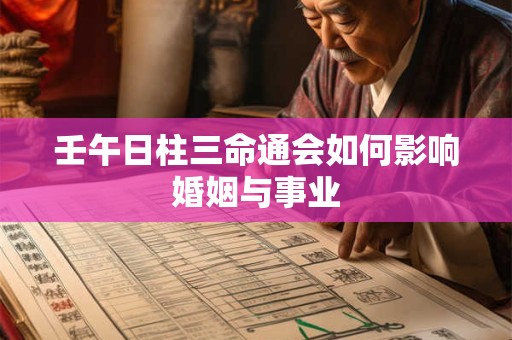 壬午日柱三命通会如何影响婚姻与事业