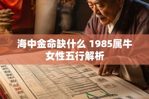 海中金命缺什么 1985属牛女性五行解析