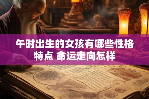 午时出生的女孩有哪些性格特点 命运走向怎样