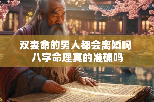 双妻命的男人都会离婚吗 八字命理真的准确吗