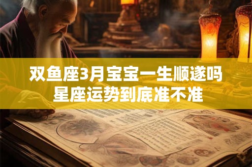 双鱼座3月宝宝一生顺遂吗 星座运势到底准不准