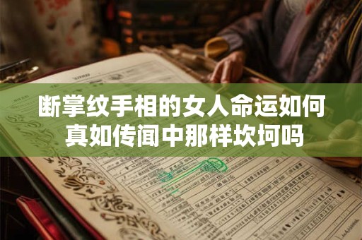 断掌纹手相的女人命运如何 真如传闻中那样坎坷吗