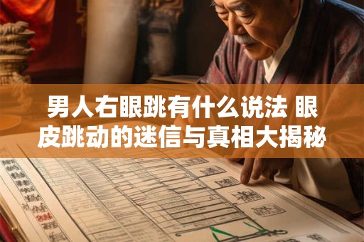 男人右眼跳有什么说法 眼皮跳动的迷信与真相大揭秘