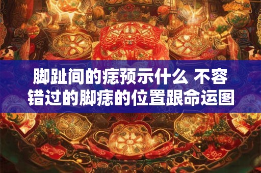 脚趾间的痣预示什么 不容错过的脚痣的位置跟命运图解大全