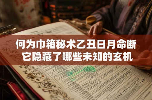 何为巾箱秘术乙丑日月命断 它隐藏了哪些未知的玄机