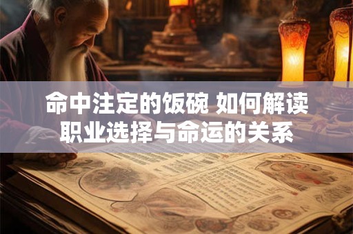命中注定的饭碗 如何解读职业选择与命运的关系