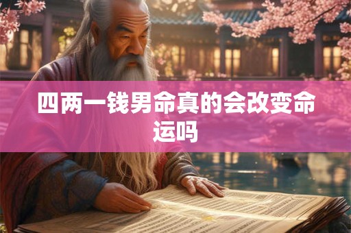 四两一钱男命真的会改变命运吗