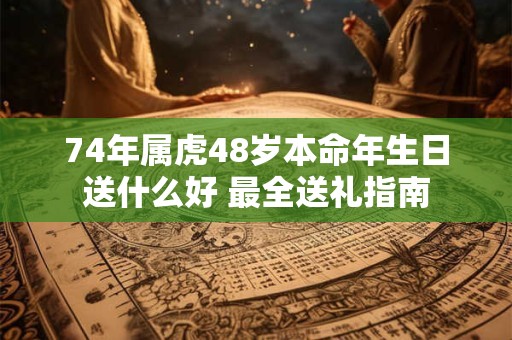 74年属虎48岁本命年生日送什么好 最全送礼指南
