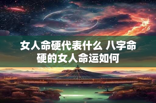 女人命硬代表什么 八字命硬的女人命运如何