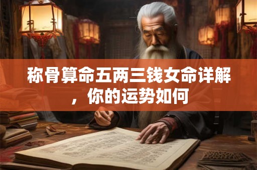 称骨算命五两三钱女命详解，你的运势如何
