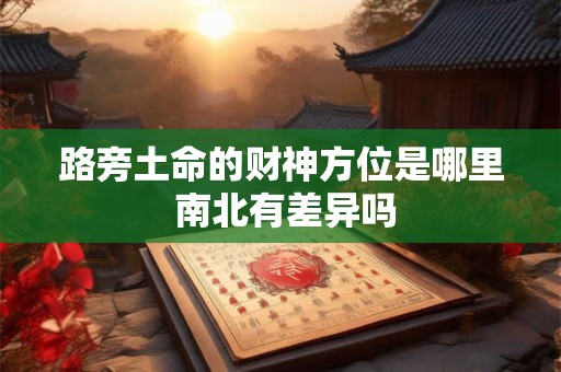 路旁土命的财神方位是哪里 南北有差异吗