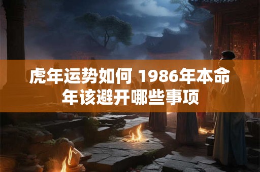 虎年运势如何 1986年本命年该避开哪些事项