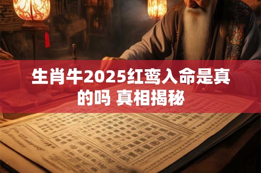 生肖牛2025红鸾入命是真的吗 真相揭秘