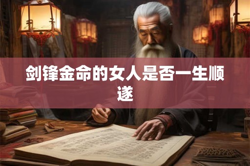剑锋金命的女人是否一生顺遂