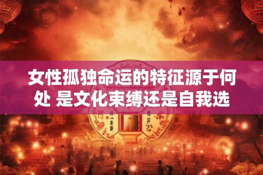 女性孤独命运的特征源于何处 是文化束缚还是自我选择的结果