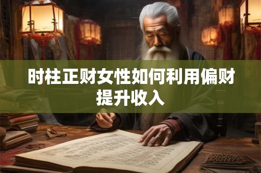 时柱正财女性如何利用偏财提升收入