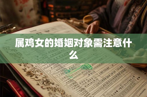 属鸡女的婚姻对象需注意什么