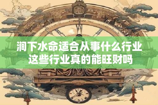 涧下水命适合从事什么行业 这些行业真的能旺财吗