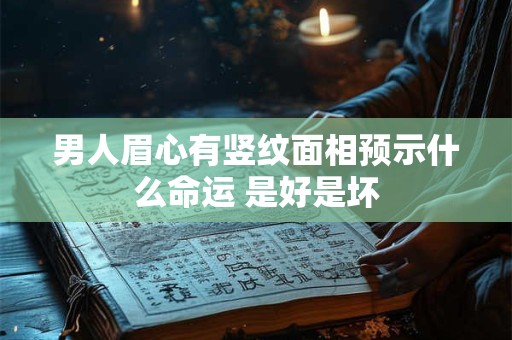 详细阅读:男人眉心有竖纹面相预示什么命运 是好是坏 男人眉心有竖纹面相预示什么命运 是好是坏
